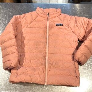 Patagonia Girls down sweater puffer jacket XS 5-6 worn cond